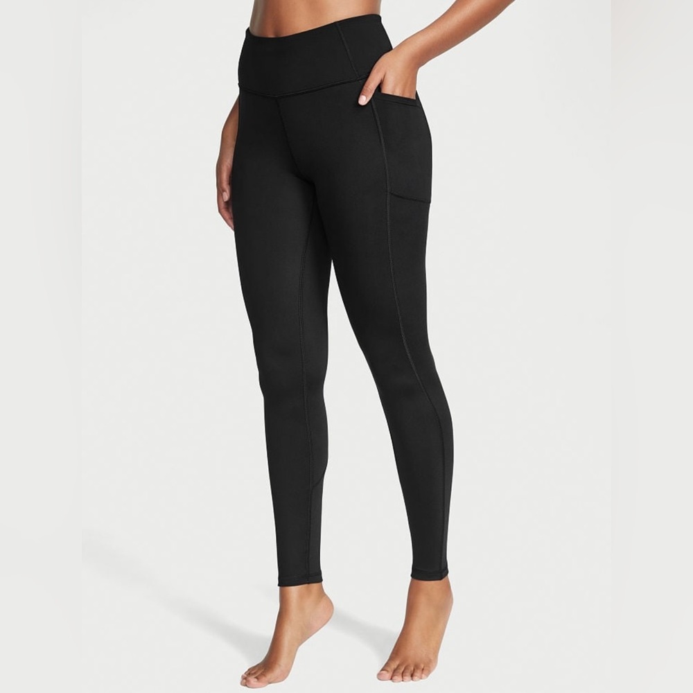 victoria secret black leggings high waisted